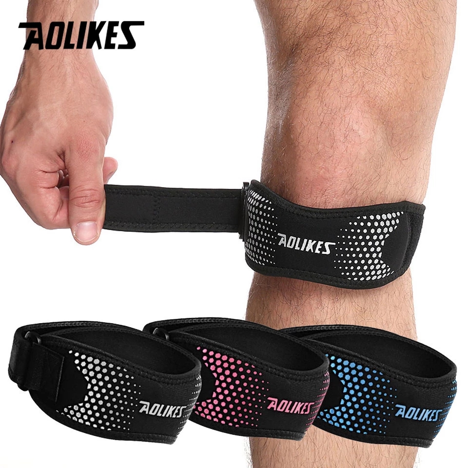 Knee Brace Badminton - AOLIKES 1PCS Einstellbare Knie Pad Knie