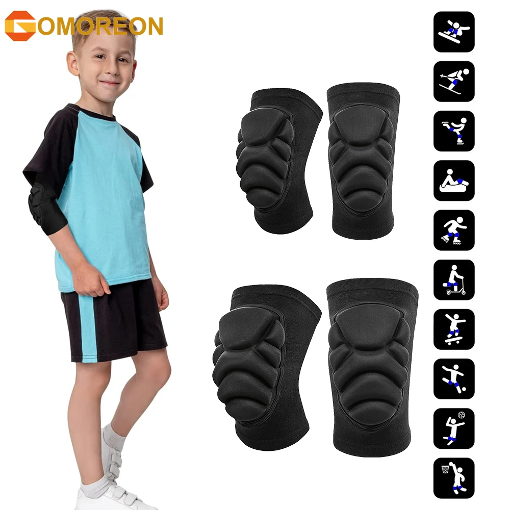 Knee Brace Badminton - Knie- und Ellbogenschützer für Kinder, Waben-Kompressionshülsen,