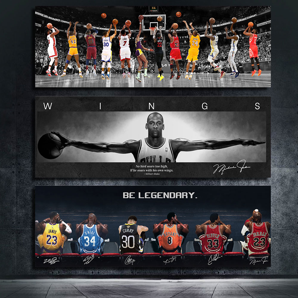 Badminton Zone - Motivations basketball C-Curry und K-Kebe Poster