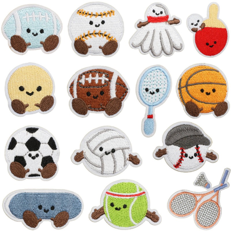 Badminton Photo - Mini Badminton Tennis Baseball Fußball Aufbügeln