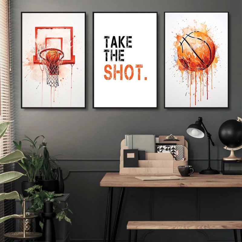 Aquarell Graffiti Basketball s – Badminton Zone Bewertung und Preis