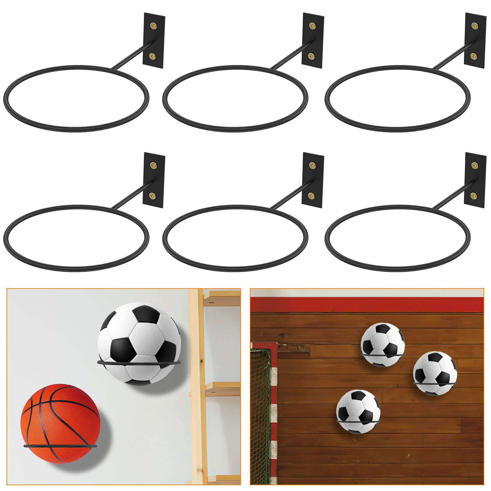 6-teiliges Fußball-Display-Reg – Badminton Zone Bewertung und Preis